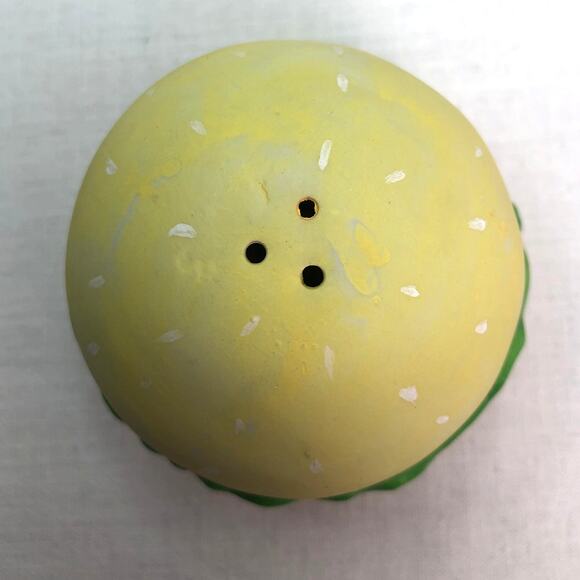 Albert E Price Inc 90s Ceramic Whimsical Hamburger Salt & Pepper Shaker Set - Picture 3 of 11